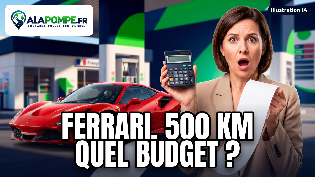 500 km en Ferrari F8 Tributo : combien prévoir pour l’essence ?