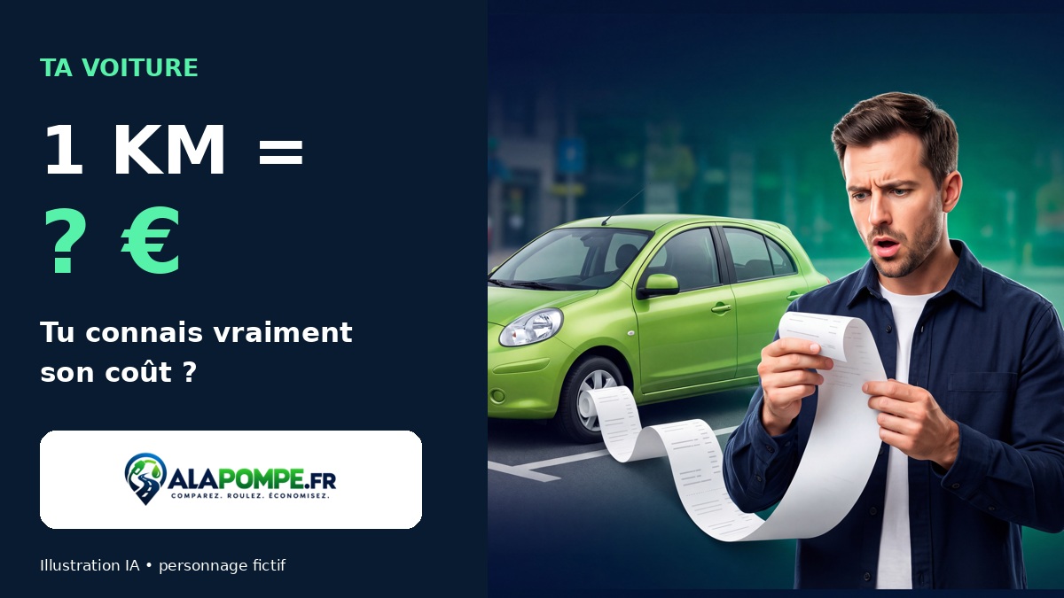 Tu sais vraiment combien te coûte 1 km avec ta voiture ?